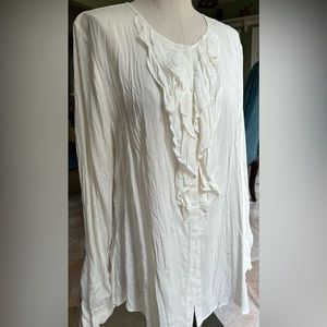 Sundance rayon long sleeved blouse